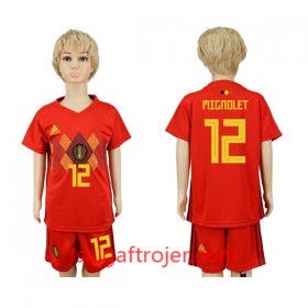 Belgien Fodboldtrøjer Mignolet 12 Børn Hjemmebanesæt VM 2018